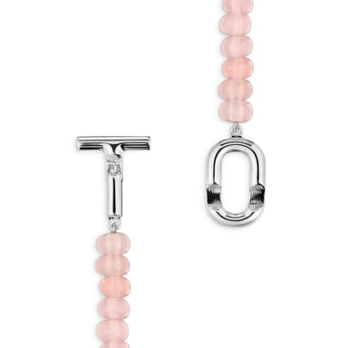 GARGANTILLA TOUS CALCEDONIA ROSA 1ª PLATA LEY - 4