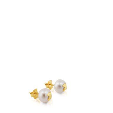 PENDIENTES ORO 1 LEY PERLA CULTIVADA - 4