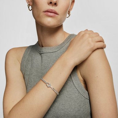 PULSERA TOUS PLATA 1 LEY 17.5CM - 4