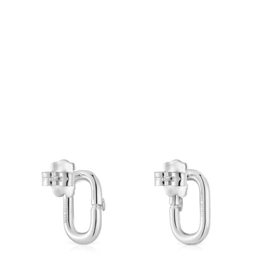PENDIENTES TOUS PLATA 1ª LEY OVAL 10MM - 2