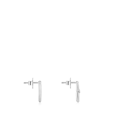 PENDIENTES TOUS PLATA 1ª LEY OVAL 10MM - 3