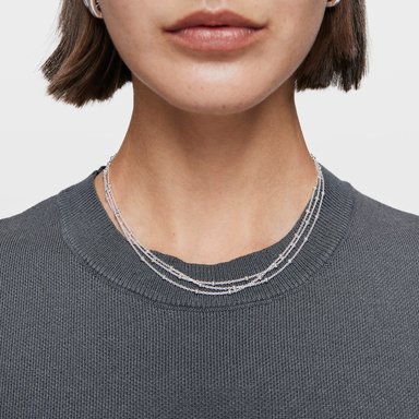 GARGANTILLA TOUS PLATA 1ªLEY 3 TIRAS 45CM - 5