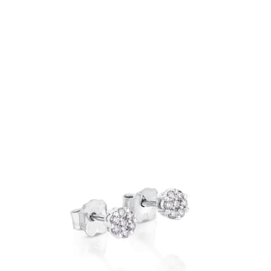 PENDIENTES ORO 1 LEY 0.18CT H/SI DIAMAN. - 4