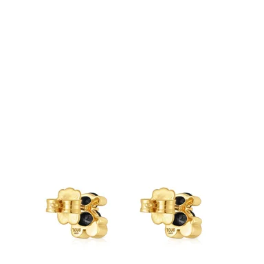 PENDIENTES TOUS PLATA 1ª LEY BAÑO OSO ONIX - 2