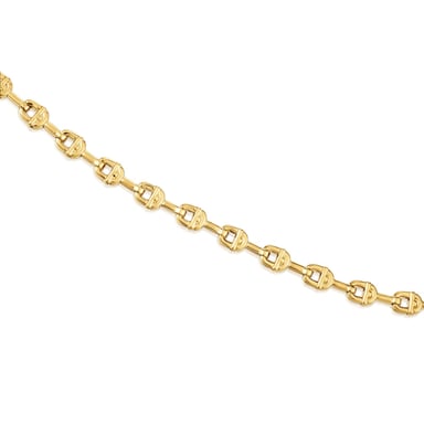 GARGANTILLA TOUS PLATA 1ªLEY BAÑO ORO 45,5CM - 2
