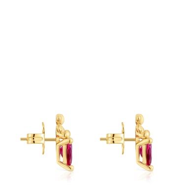 PENDIENTE TOUS MOTIVO OSO CON BAÑO ORO 18 KT BOLD BEAR LGG - 4