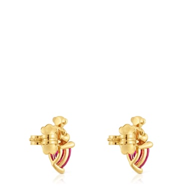 PENDIENTE TOUS MOTIVO OSO CON BAÑO ORO 18 KT BOLD BEAR LGG - 5