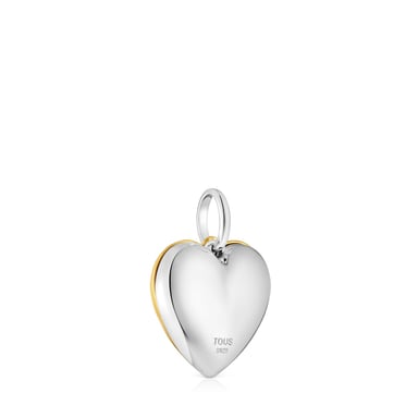 COLGANTE TOUS DIJE DOBLE CORAZÓN BICOLOR MEDALLIONS - 3