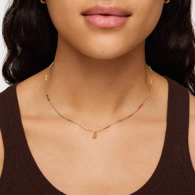 COLLAR CON BAÑO DE ORO 18 KT SOBRE PLATA Y ESMALTE BOLD BEAR - 6
