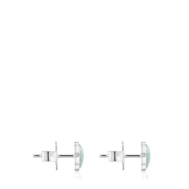 PENDIENTES PLATA 1ªLEY AMAZONITA GEMAS - 2