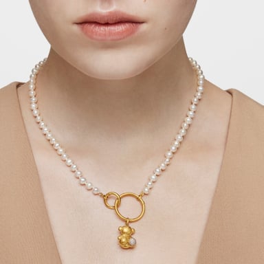COLLAR PERLAS CULTIVADAS ORO 1 LEY 45CM - 4