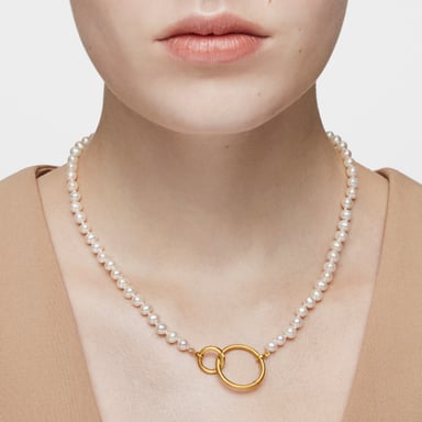 COLLAR PERLAS CULTIVADAS ORO 1 LEY 45CM - 5