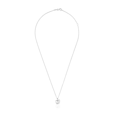 COLLAR FLACHAZO DE PLATA DOBLE CORAZON - 2