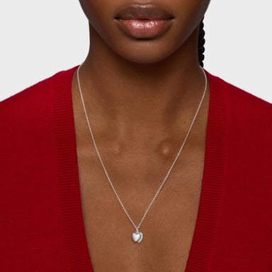 COLLAR FLACHAZO DE PLATA DOBLE CORAZON - 7