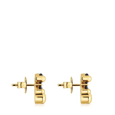 ARETES OSO TOUS BAÑO DE ORO 14MM - 2
