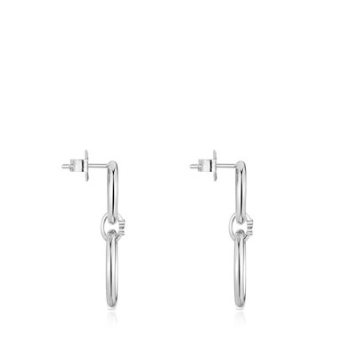 ARETES DE ARO STRAIGHT 1ERA LEY DE PLATA - 2