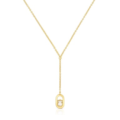 COLLAR COLGANTE DE PLATA OSO NACAR - 1