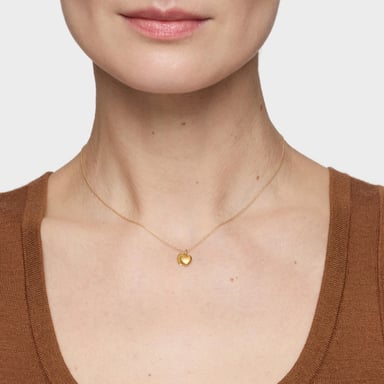 COLLAR FLECHAZO DOBLE CORAZÓN ORO - 5