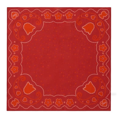 PAÑUELO CUADRADO MOTIFS PAISLEY ROJO - 1
