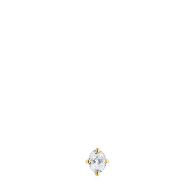 ARETES INDIVIDUAL ACERO ORO 14K 0.15CT - 1