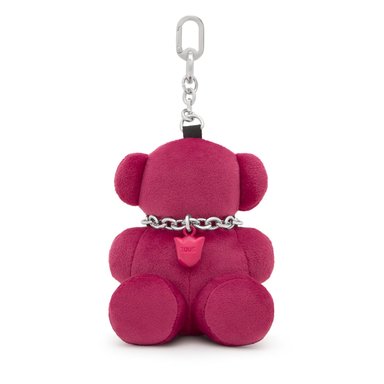 LLAVERO TOUS OSO BOLD BEAR VELVET ROSA - 1