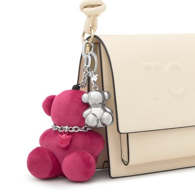 LLAVERO TOUS OSO BOLD BEAR VELVET ROSA - 3