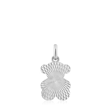 DIJE PLATA OSO TEXTURA - 1