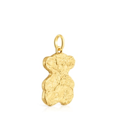 DIJE PLATA BAÑO ORO 18KT OSO - 2