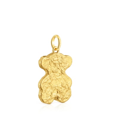 DIJE PLATA BAÑO ORO 18KT OSO - 3