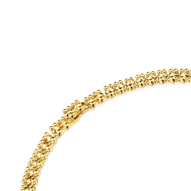 COLLAR CORTO BAÑADO EN ORO 18 KT SOBRE PLATA MOTIVOS OSO - 3