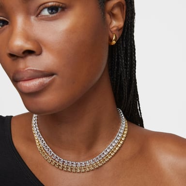 COLLAR CORTO BAÑADO EN ORO 18 KT SOBRE PLATA MOTIVOS OSO - 5