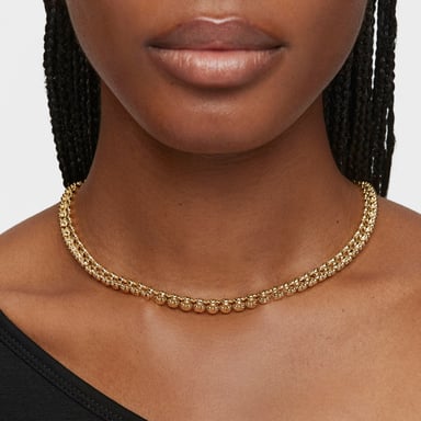 COLLAR CORTO BAÑADO EN ORO 18 KT SOBRE PLATA MOTIVOS OSO - 6