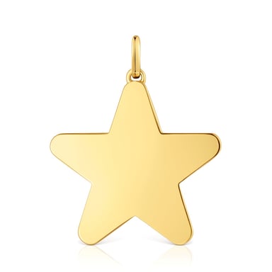 COLGANTE PLATA 1ªLEY BAÑO ORO ESTREL 29MM - 1