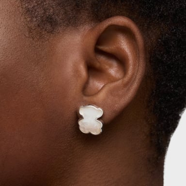 PENDIENTES PLATA 1ªLEY OSO NACAR 16MM - 6