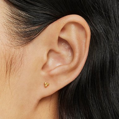 PENDIENTES DE ORO MOTIVOS 4 MM BASICS - 6