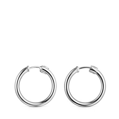 PENDIENTES ARO PEQUEÑOS DE PLATA TOUS BASICS - 2