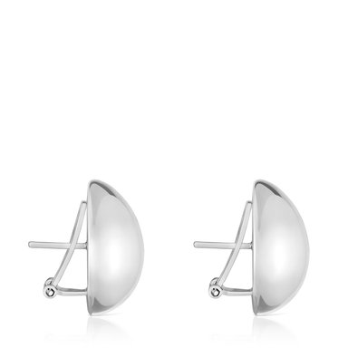 PENDIENTES PLATA 1ªLEY 22MM CIERRE OMEGA - 2