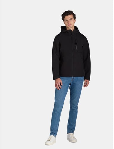 REEBOK CASACA SOFTSHELL DE HOMBRE - NEGRO - 5