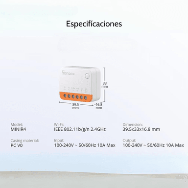 INTERRUPTOR SONOFF MINIR4 INTELIGENTE BIDIRECCIONAL WI-FI - 5