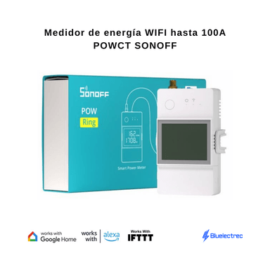 MEDIDOR SONOFF POWCT ENERGIA WIFI HASTA 100A - 1