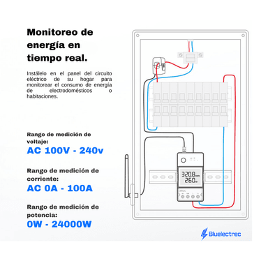 MEDIDOR SONOFF POWCT ENERGIA WIFI HASTA 100A - 3