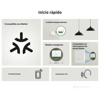 INTERRUPTOR INTELIGENTE DE 2 CANALES- SONOFF MINI DUO - 3
