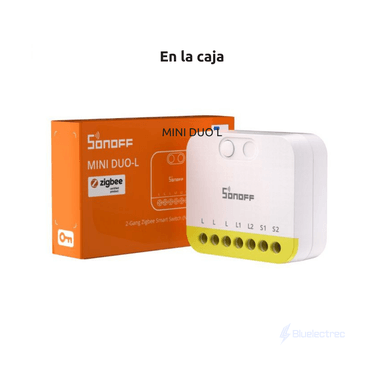 INTERRUPTOR INTELIGENTE DE 2 CANALES (NO NECESITA NEUTRO) - MINI DUO-L SONOFF - 2