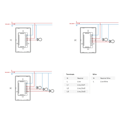 INTERRUPTOR TÁCTIL INTELIGENTE WIFI MATTER - T6-1C-120M SONOFF - 9
