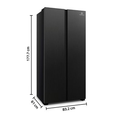 REFRIGERADORA INDURAMA 428 L SIDE BY SIDE NEGRO RI-769N - 2