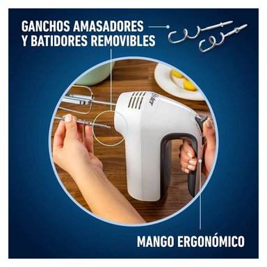 BATIDORA DE MANO OSTER 6 VELOCIDADES + TURBO 250W BLANCO FPSTHM3532 - 3