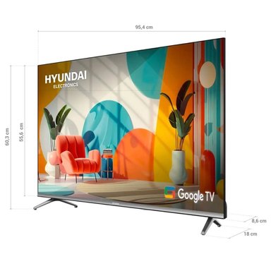 TELEVISOR HYUNDAI 43 QLED SMART TV GOOGLE TV FHD - HYLED4326QG - 3
