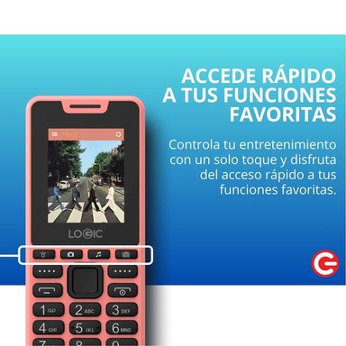 CELULAR BASICO LOGIC B7 2G DUAL SIM - MELON - 4