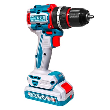 TALADRO TOTAL TOOLS TIDLI20668 ATORNILLADOR PERCUTOR INDUSTRIAL 1/2" TOTAL 20V 66NM 2BAT X 2AH BRUSHLESS + ACCESORIOS - 4