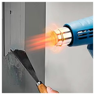 PISTOLA CALOR DONGCHENG DQB05-2000 2000W AIRE CALIENTE 50 / 400 / 600 °C 3 TEMPERATURAS - 4
